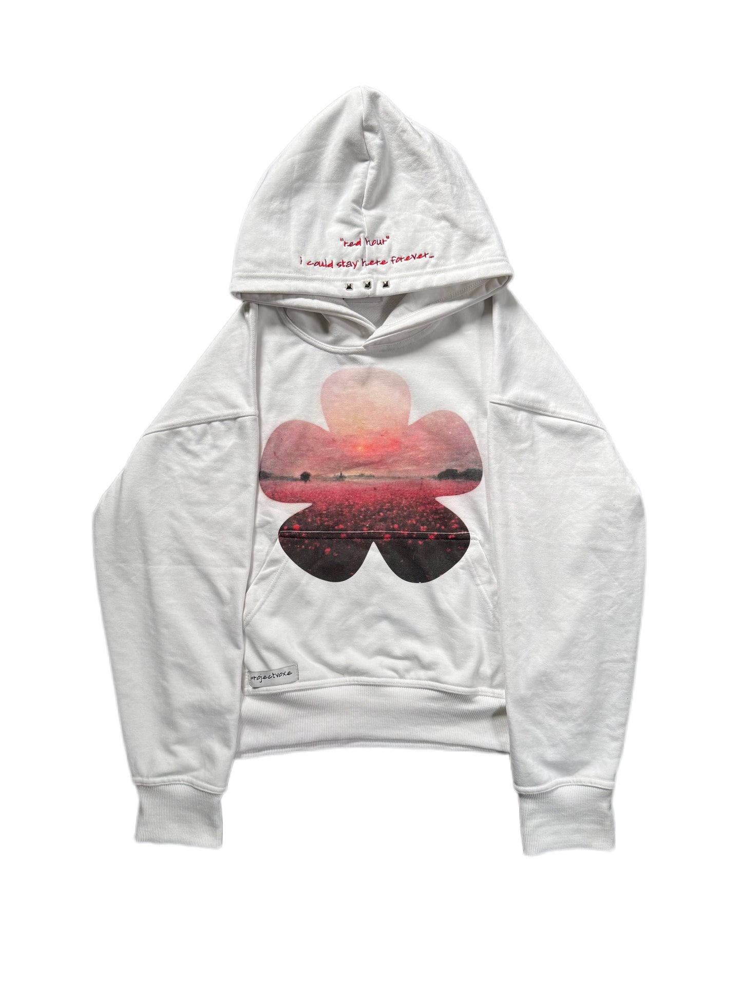 "red hour" hoodie