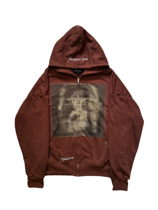 "faceless love" zip up